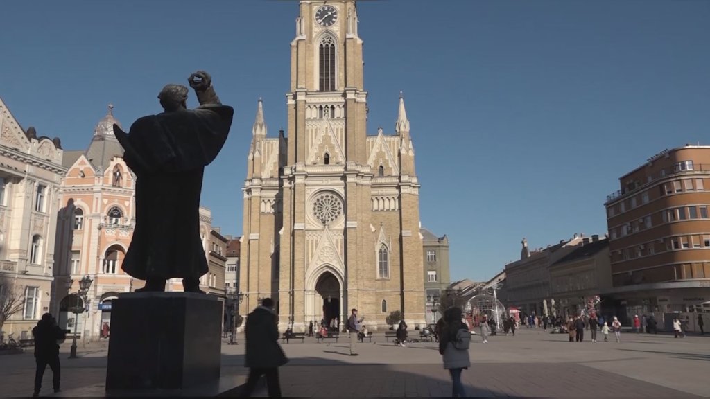 Maturski panoi u centru Novog Sada