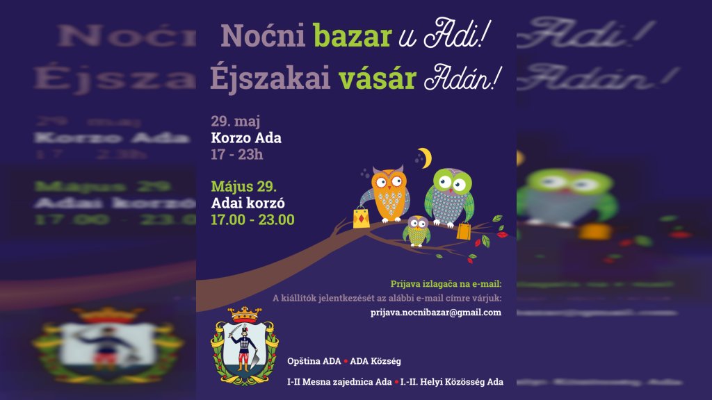 Noćni bazar u Adi 29. maja