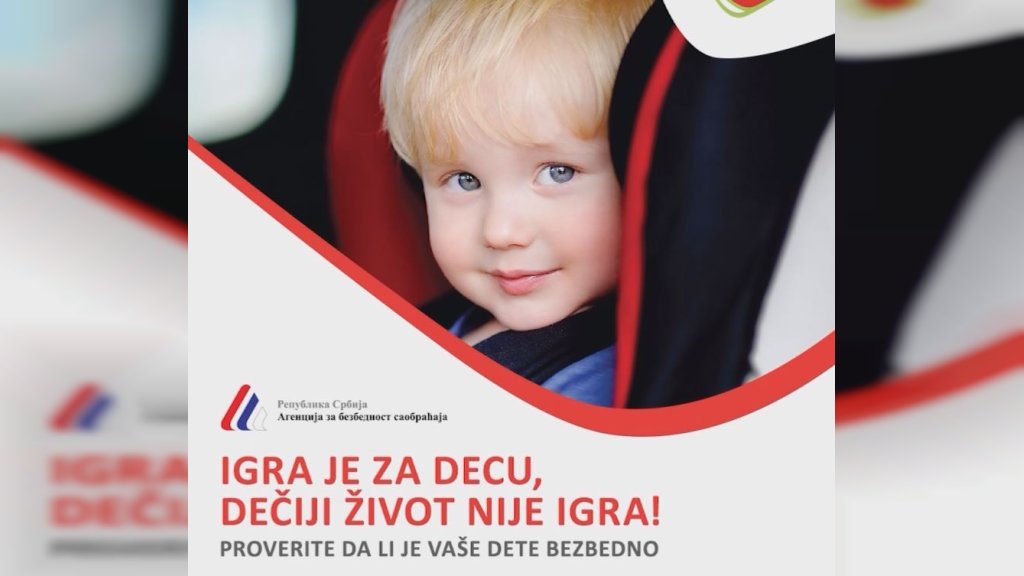 Agencija za bezbednost saobraćaja: Kampanja za veću bezbednost dece u vozilima
