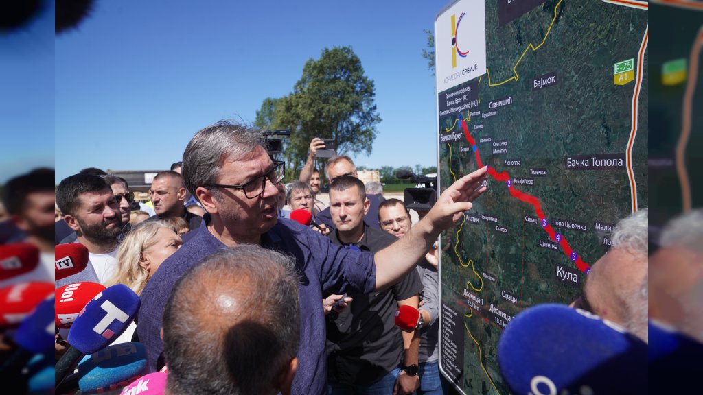 Predsednik Vučić: Brza saobraćajnica "Osmeh Vojvodine" Bački Breg-Kljaićevo do Vidovdana 2028.