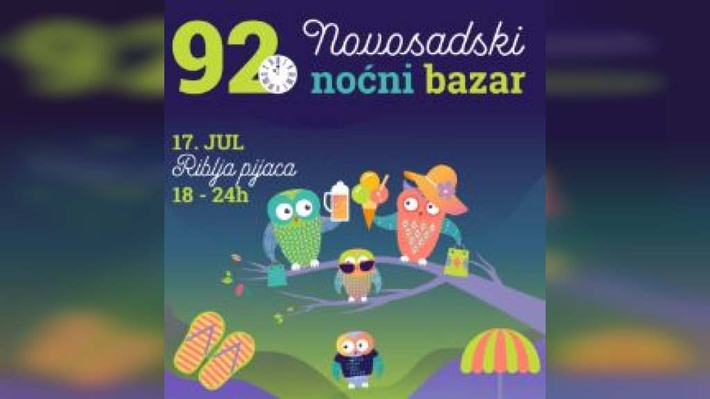 Novosadski noćni bazar večeras na Ribljoj pijaci