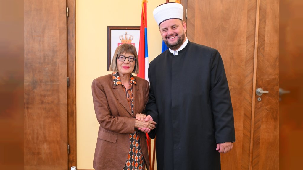 Maja Gojković razgovarala sa muftijom Muhamedom Ziljkićem