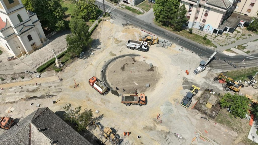 Srbobran: Napreduje izgradnja kružnog toka