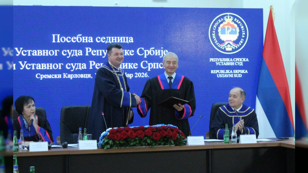 U Sremskim Karlovcima prva zajednička sednica Ustavnog suda Srbije i Ustavnog suda Republike Srpske, potpisan Memorandum o saradnji
