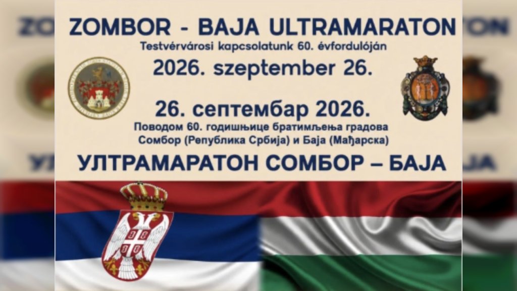 Ultramaraton "Baja-Sombor" 26. septembra