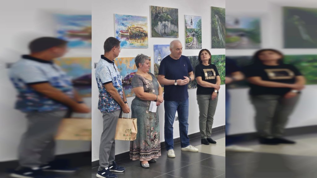 Pomoćnik gradonačelnika Novog Sada na otvaranju izložbe slika sa likovne kolonije "Tekije 2026"