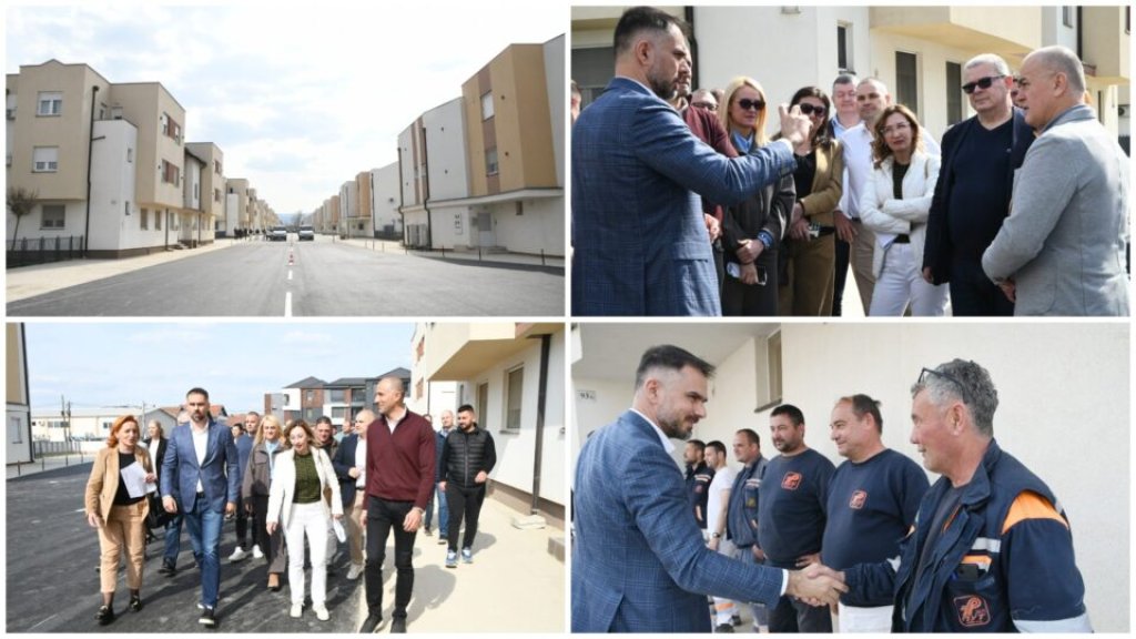 DEO ULICE DRAGOSLAVA SREJOVIĆA U NOVOM RUHU Gradonačelnik Mićin obišao završne radove na asfaltiranju