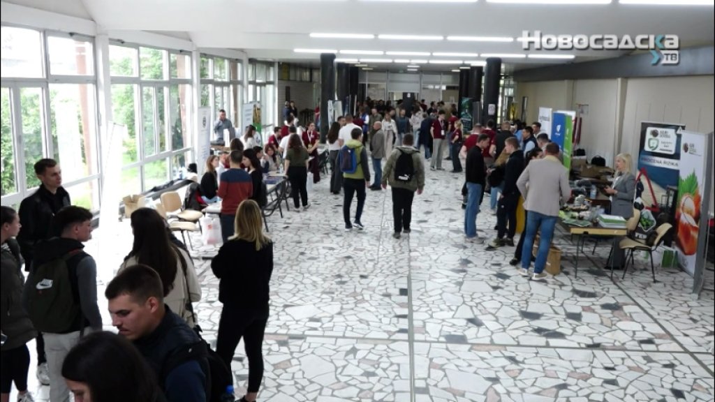 ODRŽAN SAJAM ZAPOŠLJAVANJA NA POLJOPRIVREDNOM FAKULTETU Novi Sad okupio poslodavce i buduće stručnjake na jednom mestu