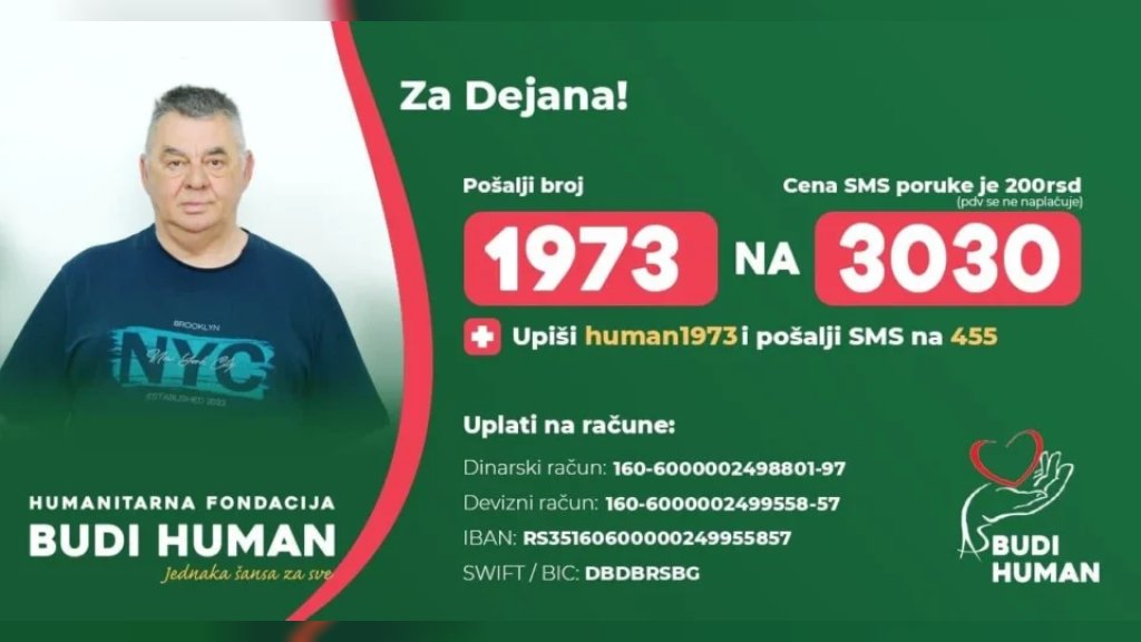 DEJANU JE POTREBNA POMOĆ Jedna poruka može spasiti život