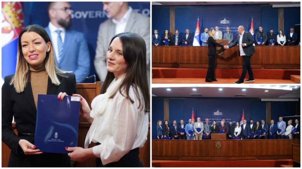 PODRŠKA DOMAĆIM PRIVREDNICIMA Mesarovićeva uručila rešenja o dodeli bespovratnih sredstava
