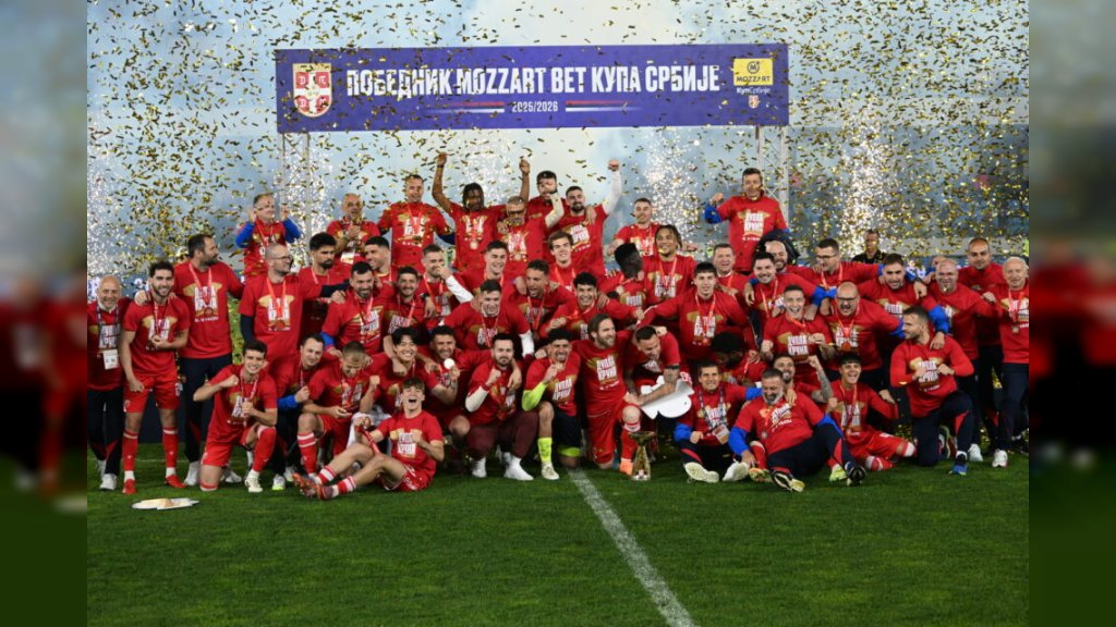 TROFEJ IZMAKAO U FINIŠU Fudbaleri Crvene zvezde posle penala pobedili Vojvodinu za 30. trofej u Kupu Srbije