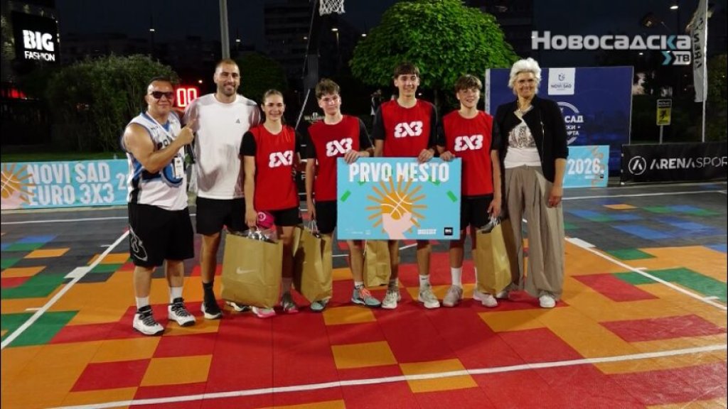 NOVI SAD DOMAĆIN JEDINSTVENOG 3X3 TURNIRA : Osnovci igrali basket po zvaničnim FIBA pravilima