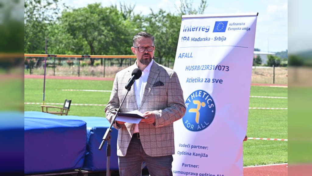 OTVORENA ATLETSKA STAZA U KANJIŽI Juhas: Vojvodina raspolaže velikim sportskim potencijalom