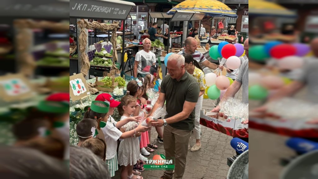 NA LIMANSKOJ PIJACI OBELEŽEN MEĐUNARODNI DAN VOĆA: Mališani učili o zdravoj ishrani