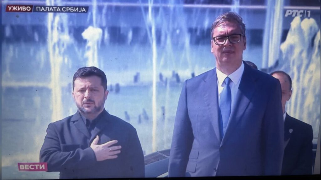 VUČIĆ SVEČANO DOČEKAO ZELENSKOG! Crveni tepih i Garda Vojske Srbije ispred Palate „Srbija“