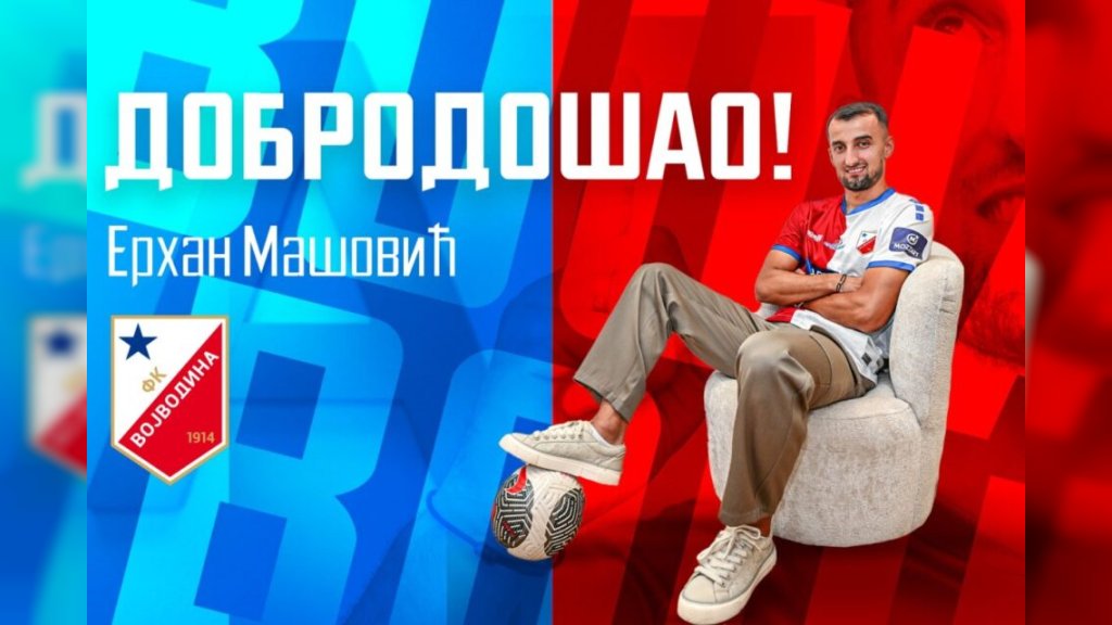 Erhan Mašović novo pojačanje Vojvodine!