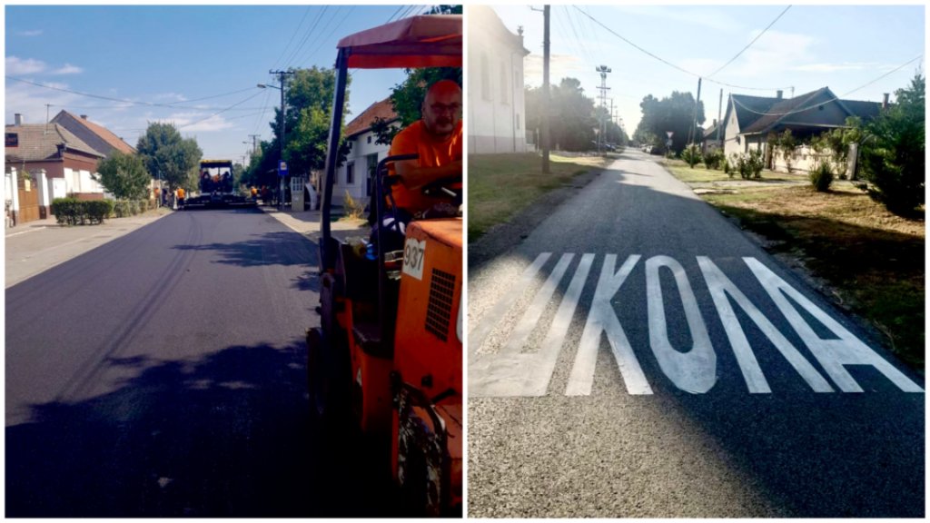 EKIPE JKP „PUT“NA TERENU Nov asfalt u Grmečkoj ulici u Futogu i Ulici Laze Kostića u Kovilju