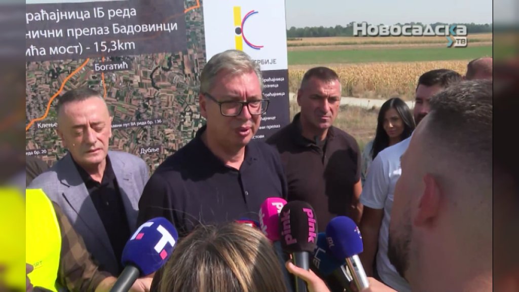 NOVA SAOBRAĆAJNUCA STIŽE U MAČVU! Vučić obišao radove i otkrio kada će Slepčević–Badovinci biti završen