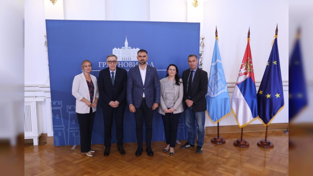 Gradonačelnik Mićin primio delegaciju Republike Srpske na čelu sa šefom Predstavništva Republike Srpske u Srbiji Mlađenom Cicovićem
