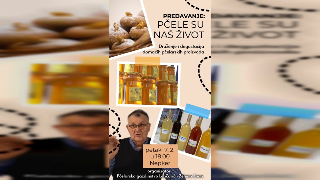 U petak u Kuli predavanje na temu „Pčele su naš život“