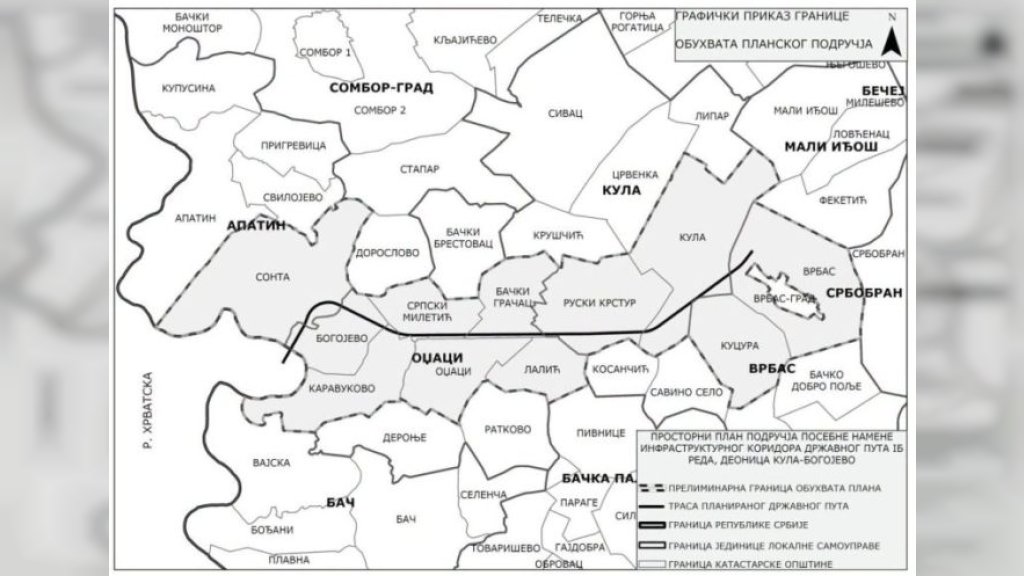 Doneta odluka o izradi Prostornog plana budućeg državnog puta Kula-Bogojevo