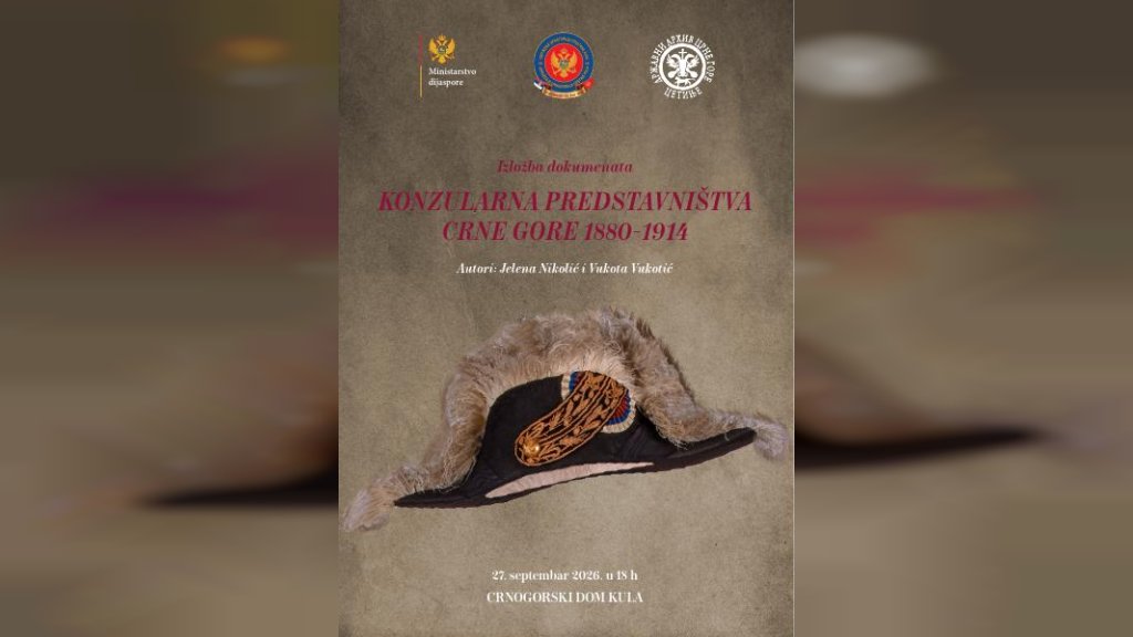 Izložba „Crnogorska konzularna predstavništva 1880–1914“ u Kuli i Vrbasu