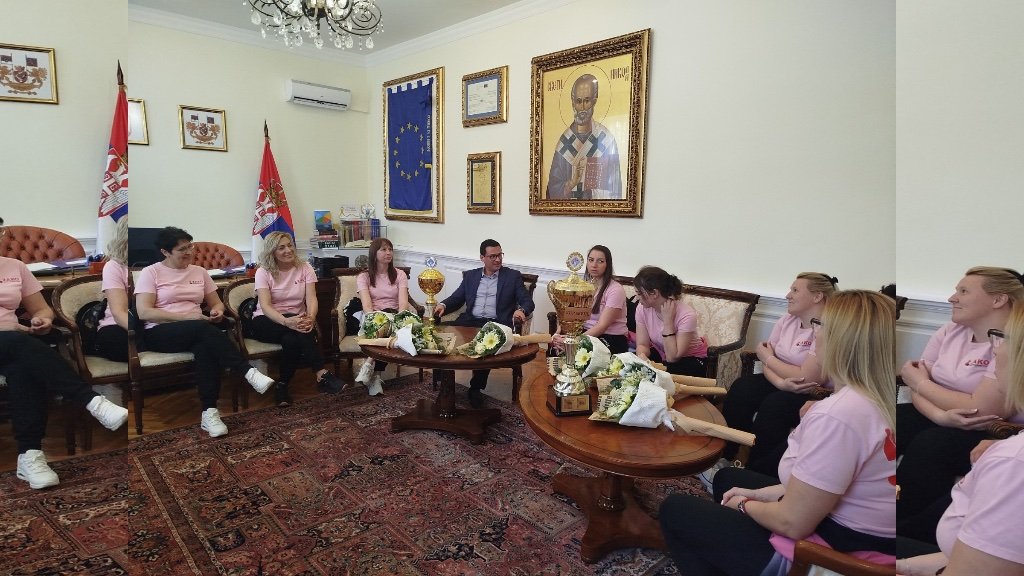 Kuglašice na prijemu kod gradonačelnika - osovojen KUP Srbije