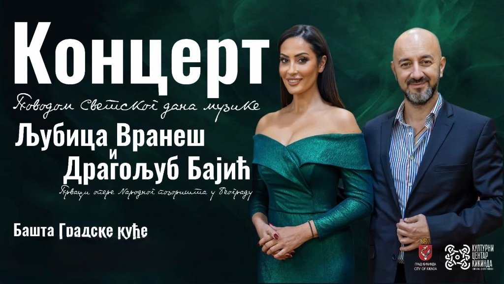 Koncert operskih prvaka u Kikindi povodom Svetskog dana muzike