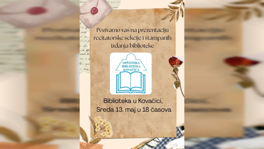 Veče poezije i mladih talenata u Opštinskoj biblioteci u Kovačici