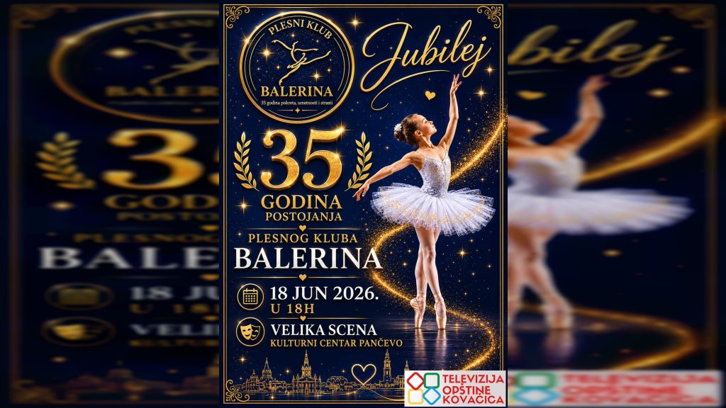 Svečani koncert plesnog kluba „Balerina“ 18. juna u Pančevu