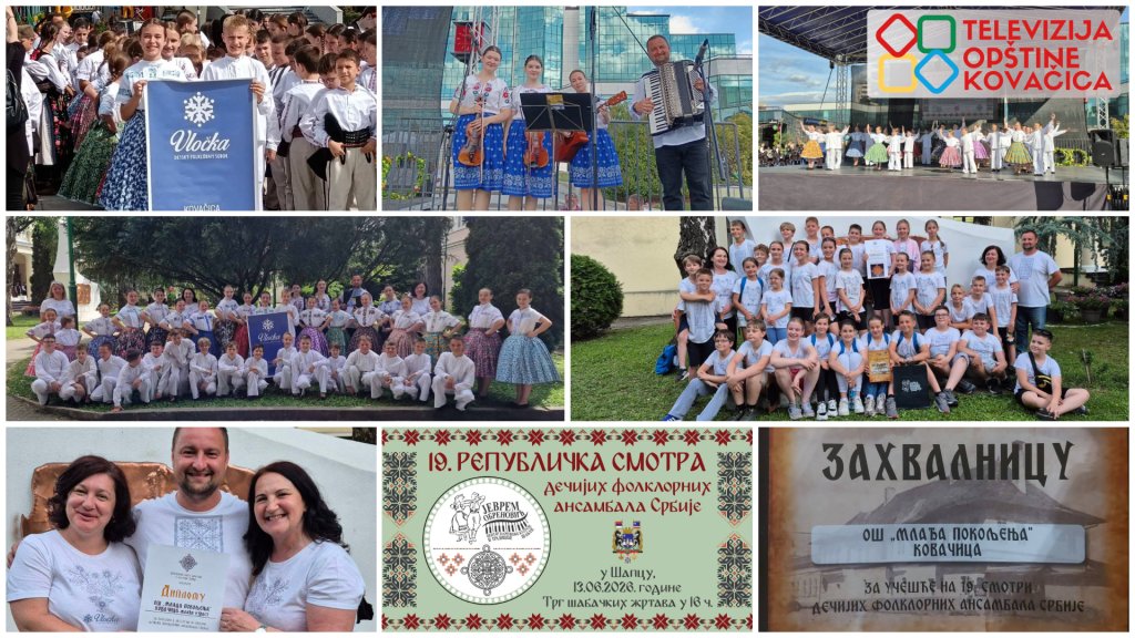 „Vločka“ najbolja u Srbiji: prvo mesto za dečji folklorni ansambl iz Kovačice