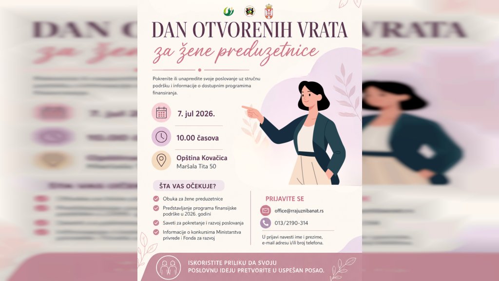 Dan otvorenih vrata za žene preduzetnice u Kovačici