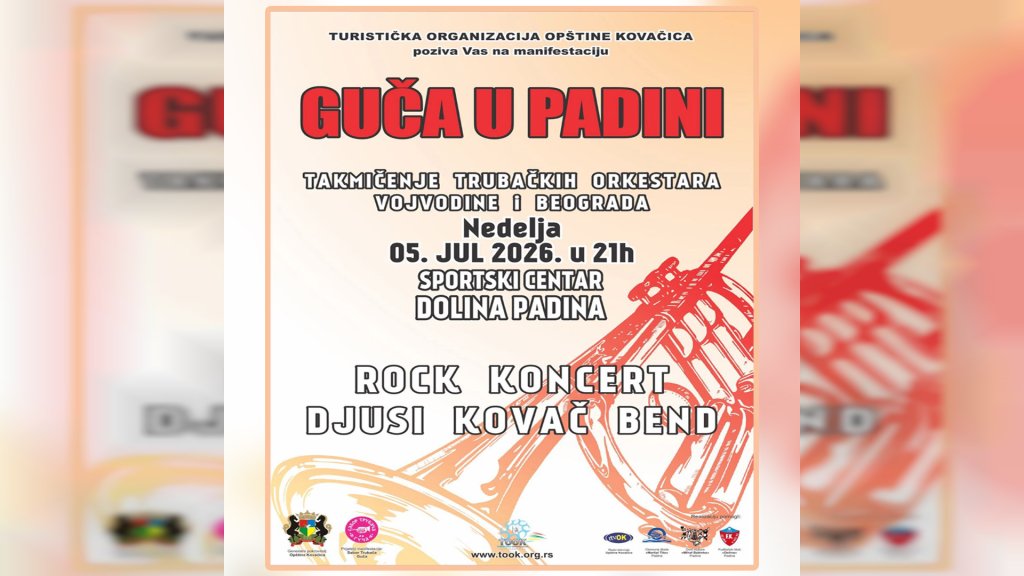 „Guča u Padini“ 5. jula u Sportskom centru Dolina