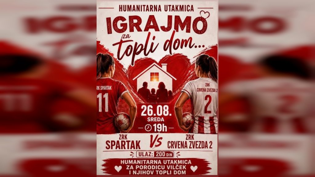 Rukometašice Spartaka i Zvezde igraju za porodicu Vilček