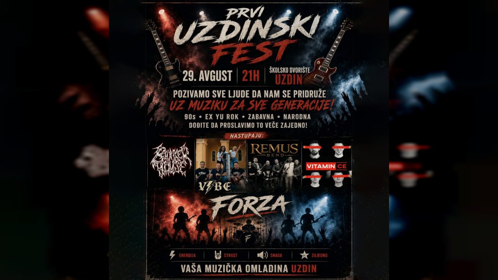 Prvi Uzdinski Fest – muzika za sve generacije