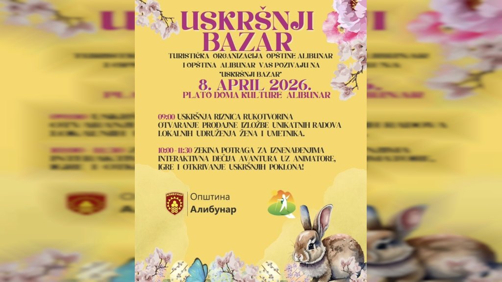Uskršnji bazar u Alibunaru 8. aprila
