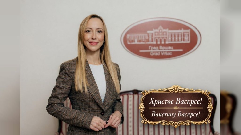 Vaskršnja čestitka Gradonačelnice Vršca