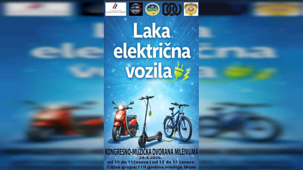 Vršac: Edukativna tribina pod nazivom „Laka električna vozila“ 24.aprila