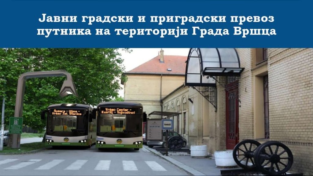 Prezentacija planiranih linija javnog gradskog i prigradskog prevoza putnika na teritoriji Grada Vršca