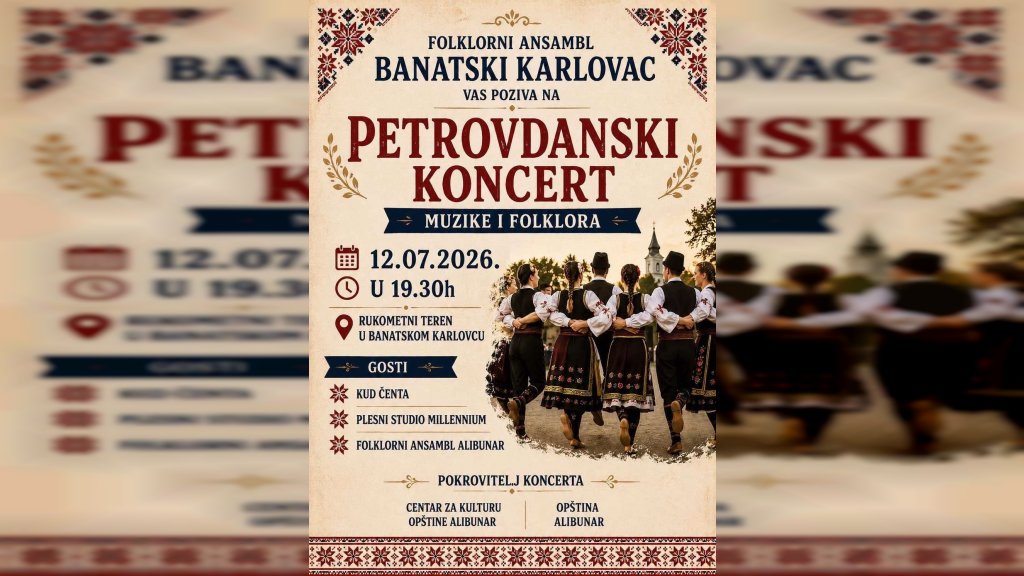 Banatski Karlovac u znaku muzike i folklora za Petrovdan