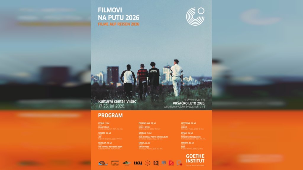 "Filmovi na putu" Gete Instituta u Vršcu od 17. do 25. jula
