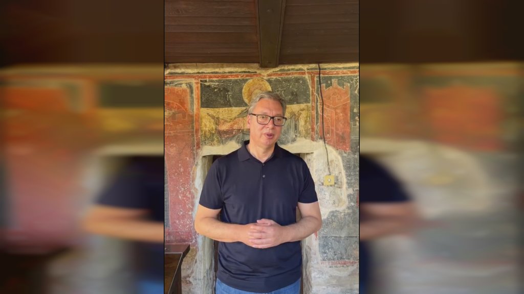 Predsednik VUČIĆ OBIŠAO MANASTIR SVETOG ĐORĐA KOD PIROTA: Obnova svetinja je dug precima i zavet budućim generacijama