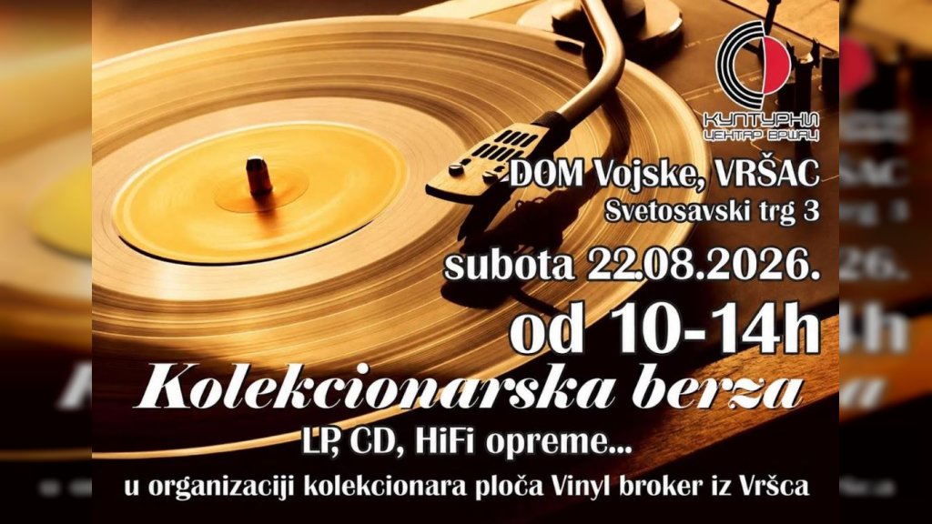 Vršac: Berza vinila, kompakt diskova, kaseta, audio opreme