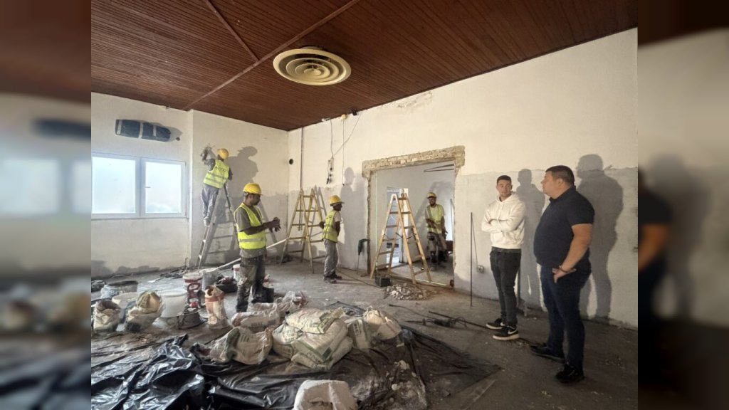 Predsednik Opštine Plandište obišao radove na sanaciji Doma kulture u Velikoj Gredi
