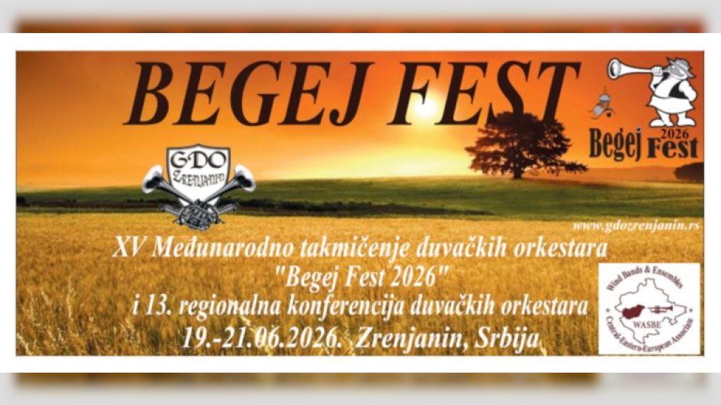 „Begej fest 2026“ od 19. do 21. juna u Zrenjaninu