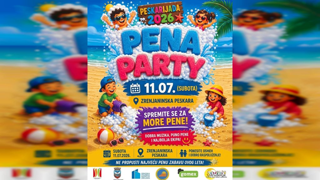 Na Peskari će se održati „Pena parti“ – Spremite se za more pene