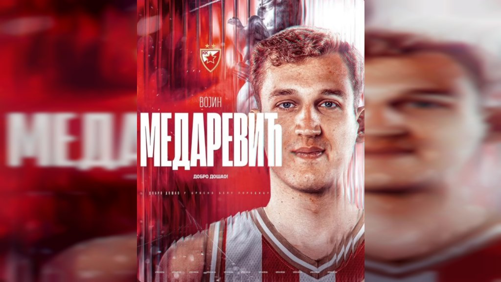 Zrenjaninac Vojin Medarević novi košarkaš Crvene zvezde