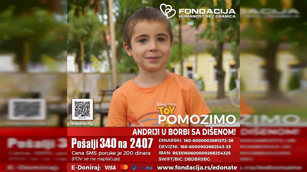 Pomozimo Andriji u borbi sa dišenom!