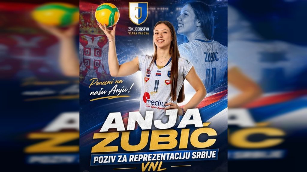 Odbojkašica Jedinstva Anja Zubić pozvana u seniorsku reprezentaciju Srbije