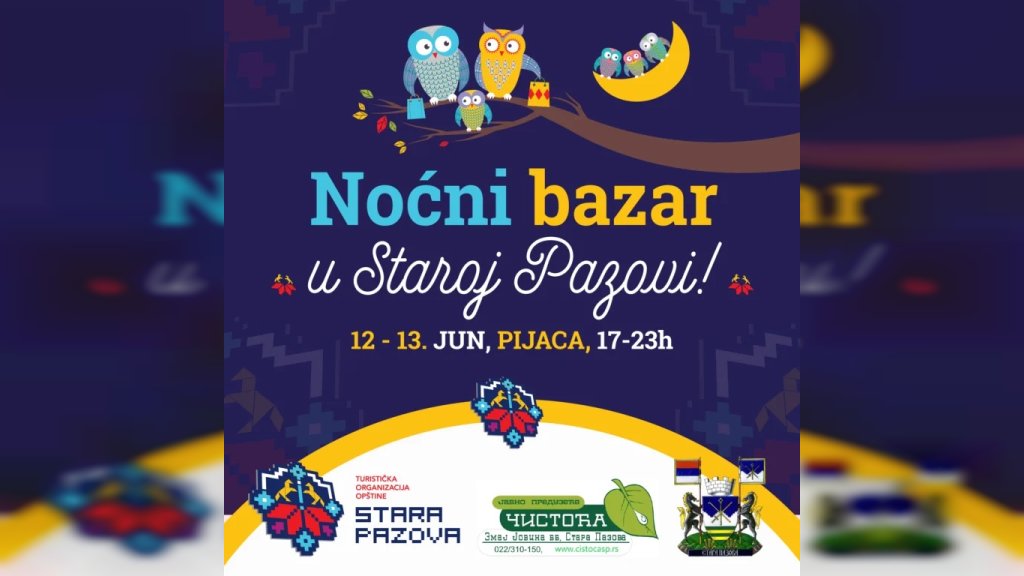 Noćni bazar ponovo u Staroj Pazovi: Dva dana druženja, dobrih ukusa i kreativnosti